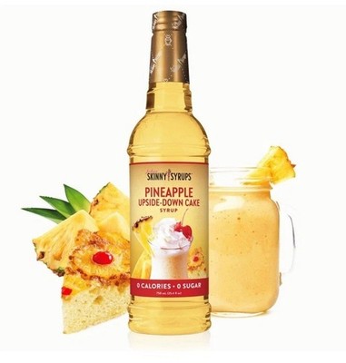 Jordan's Skinny Syrup Sugar Free 25.4oz Pineapple Upside Down Exp 3/25/26