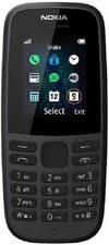 Nokia 105 Dual SIM Handy 2019 Tastenhandy 2G GSM Mobiltelefon Edition 4 Schwarz