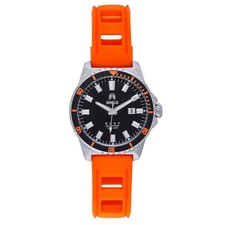 Reef Strap Watch w/Date Orange | Black Dial W...