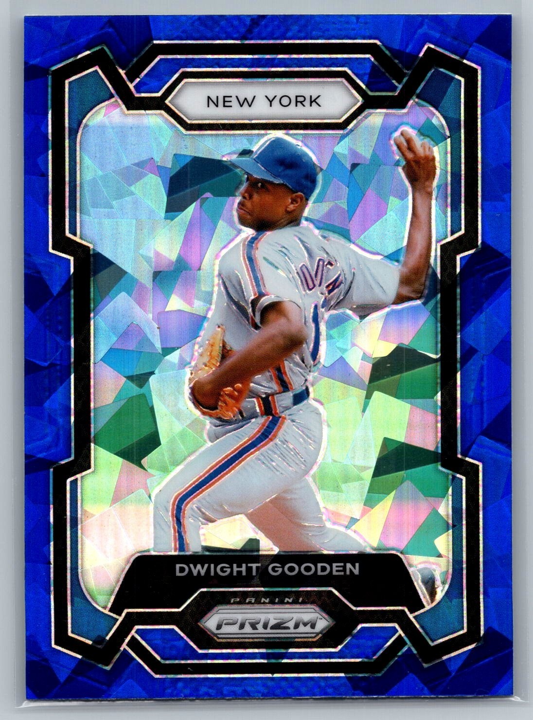 DWIGHT GOODEN. 2024 Panini Prizm Baseball. Blue Ice Prizm. #156. New York Mets.
