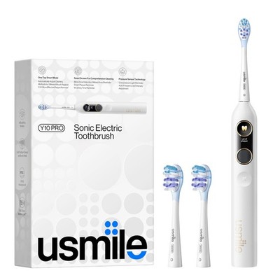 usmile Y10 Rechargeable Toothbrush with Smart Display, Missed Spot Detection,...