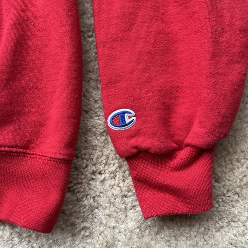 Champion NC State Wolfpack Unisex Adult Red Pullover Hoodie - Size M - VGUC - Picture 5 of 8