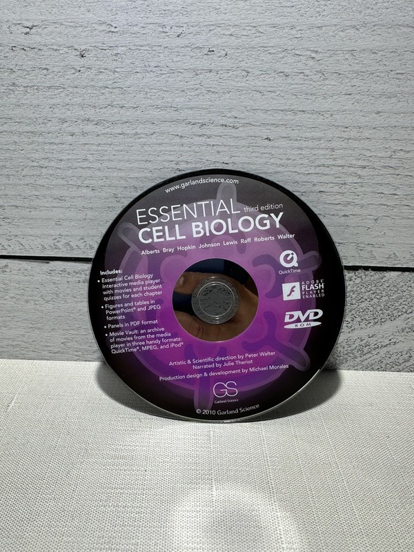 Essential Cell Biology Third Edition 2010 DVD ROM ONLY!Preowned. Great Condition