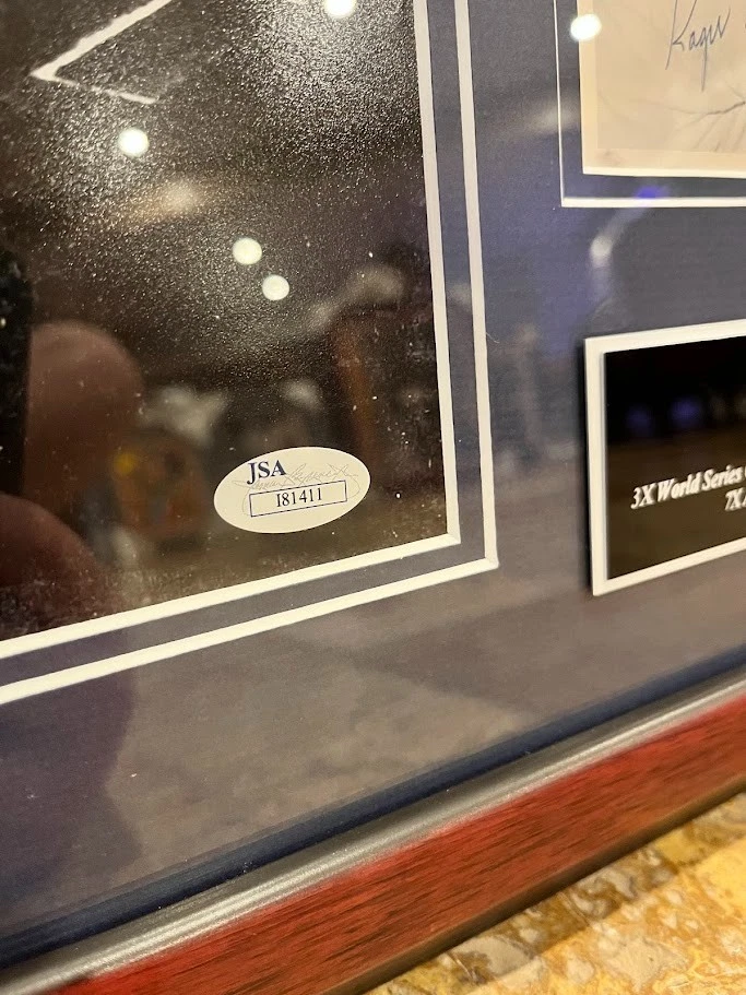 Roger Maris Autographed Photo w/ 11x14 Photo (3 Signatures) Framed JSA - Image 4 of 4