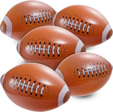 16" Inflatable Footballs for Party Decorations & Favors, 12-Pack