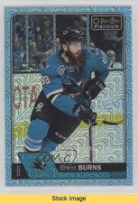 2016-17 O-Pee-Chee Platinum Ice Blue Traxx Brent Burns #22 READ 0e3