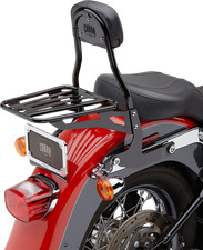 Cobra Detachable Black Backrest Sissy Bar Kit - Made In the USA 602-2001B