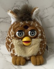 VTG 1999 Furby Buddies Giraffe Bean Bag Plush w/ Gray Eyes 70-700