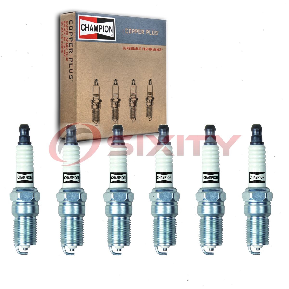 6 pc Champion Copper Plus Spark Plugs for 2006-2011 Mercury Milan 3.0L V6 oh