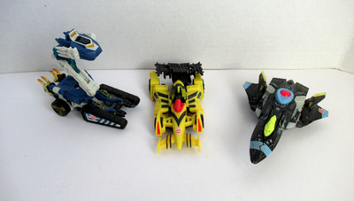 Vintage Transformers 3 Rid 2001 Nightcruz Mirage GT Scavenger No weapons