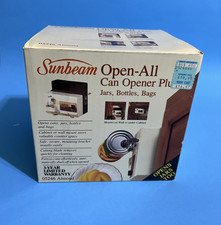 Sunbeam Open All Plus Under Cabinet Electric Can & Jar Opener 05246 New in box
