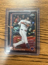 2025 Topps Chrome Update Victor Caratini Black Wave Refractor #/10 Astros