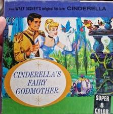 Cinderella's Fairy Godmother Walt Disney Black White Super 8mm Film RARE