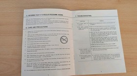 Nintendo Entertainment System NES Control Deck Zapper Manual  Booklet UKV-2 