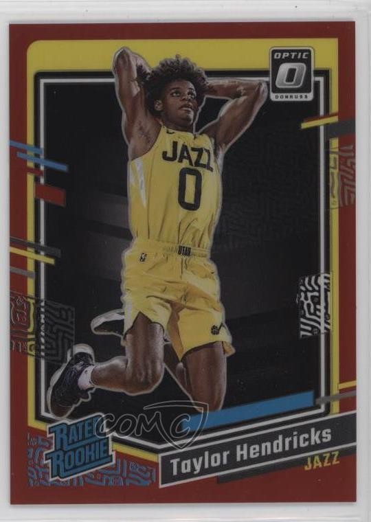 2023 Panini Donruss Optic Rated Rookie Red Prizm /99 Taylor Hendricks #233 0m89