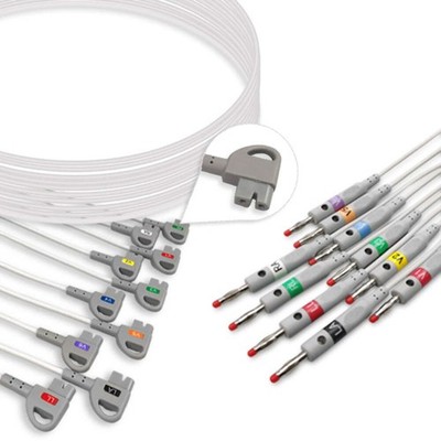 10-Lead EKG Cable Set Philips Banana AHA | EKL-PWA10-B-A