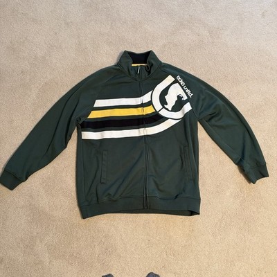 Vintage Ecko Unltd Men Track Jacket Full Zip Y2K Green 3XL