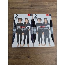 32 Degrees Kids Heat Based Layer Long Sleeve Crew Neck and Legging Medium Bundle