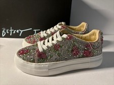 Betsey Johnson Sidny Floral Sneakers 1190 Women's Shoe Size 6 M