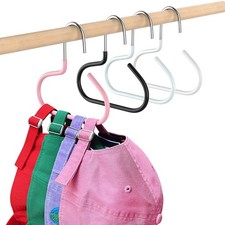 WALfuyao 4 Pieces Hat Organizer for Baseball Caps, SUS304 Pink