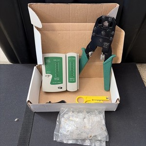 Techgear network Cable Crimper & Tester Kit for RJ11 and RJ45
