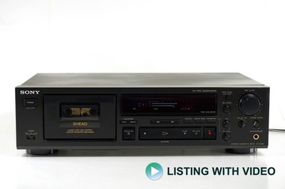 Sony TC-K690 stereo cassette deck. 3-Head system. Bias & Rec level
