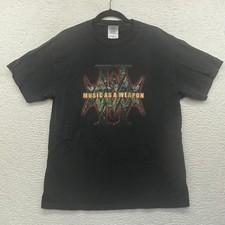 Vintage Disturbed Shirt Mens Large Music As A Weapon Tour 2003 Band Tee 00s