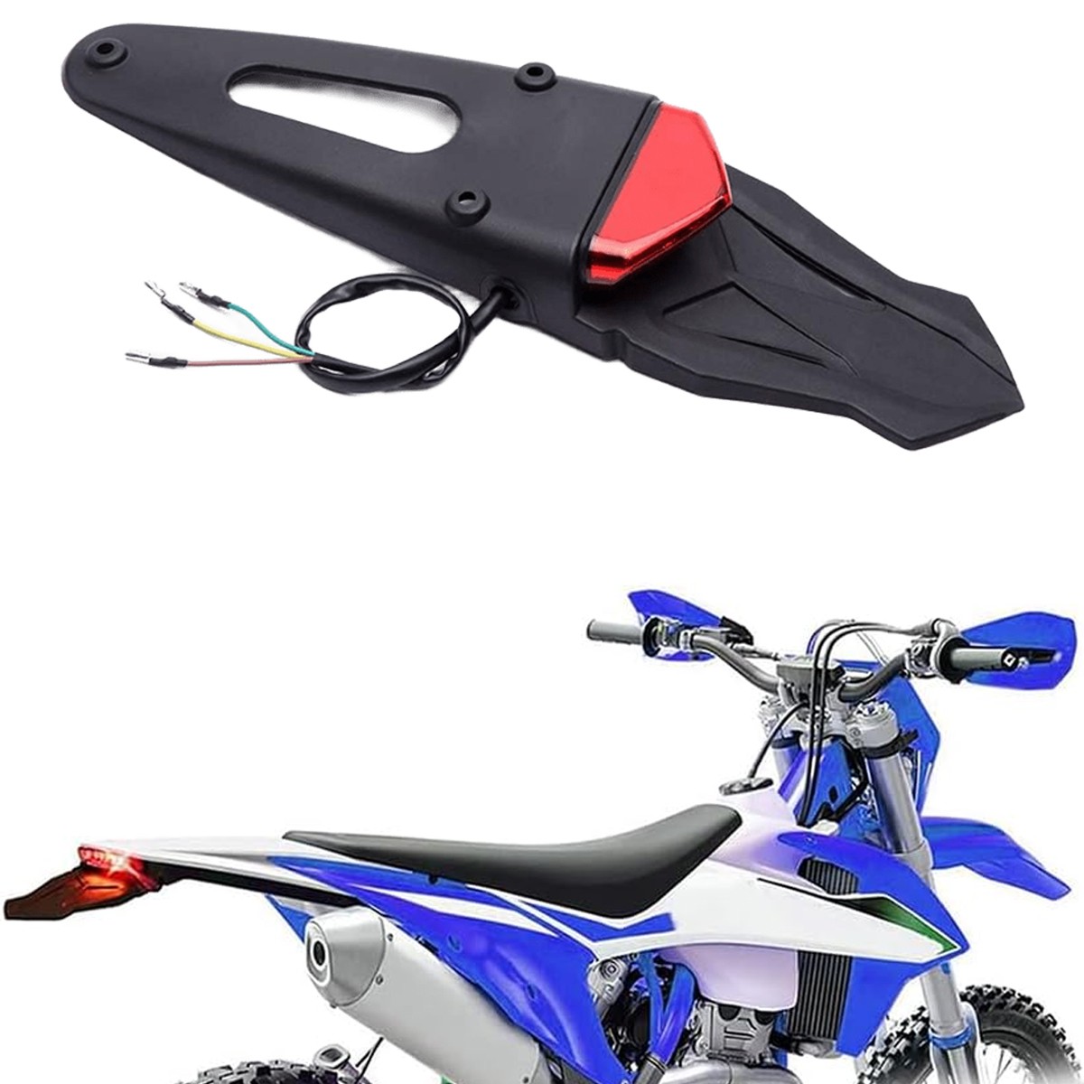 For Yamaha WR450F WR155R WR200 WR250 Dirt Bike LED Fender Brake