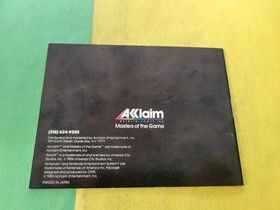 Manual de instrucciones Airwolf solo Nintendo NES