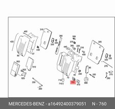Mercedes-Benz Abdeckung GL X164 A16492400379051 Original Neu Mercedes-Benz Abdeckung GL X164 A16492400379051 Original Neu
