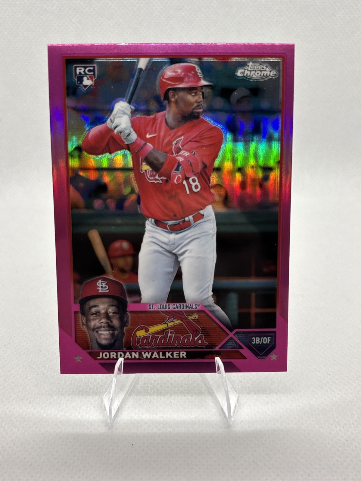 2023 Topps Chrome - Jordan Walker #209 Pink Refractor (RC)