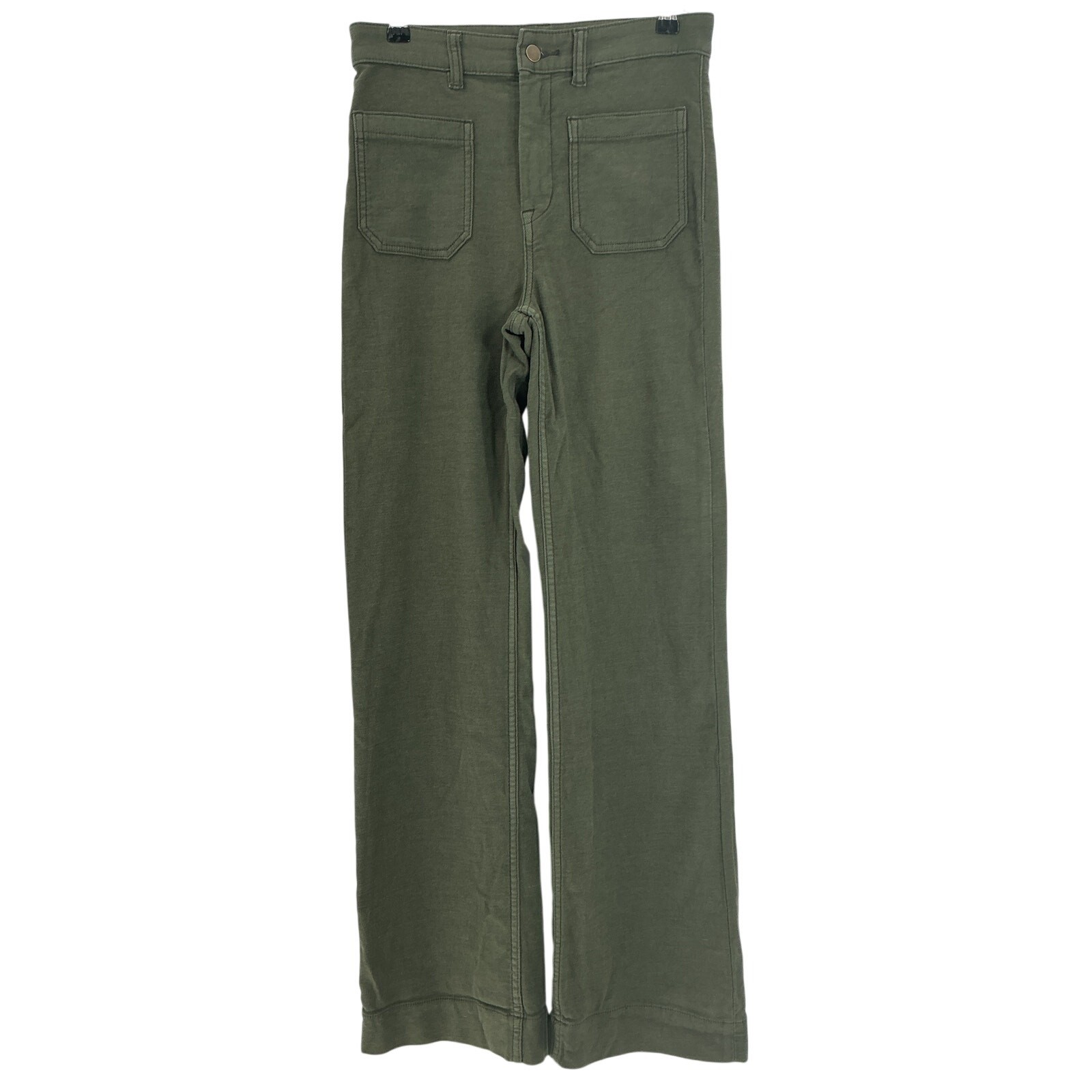 Faherty Stretch Terry Green Patch Pocket Pants Si… - image 2