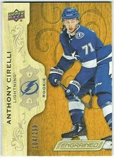 2018-19 Upper Deck Engrained Faux Wood Rookies ANTHONY CIRELLI 67 #104/299 UD RC
