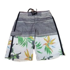 Mossimo Men's Tropical Print Pocket Board Shorts Swim Trunks Size 30