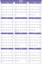2027 Yearly Wall Calendar - Calendar 2027, Jan 2027 - Dec 2027