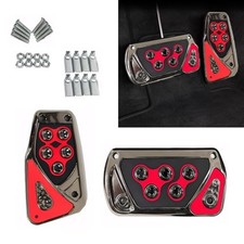 Car Pedal Covers, Automotive Brake and Accelerator Pedal Pad, Anti 2 PCS Red