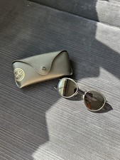 Ray-Ban RB3647-N Polarized Sunglasses Round Double Bridge, Black Metal Frame