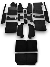Teppichsatz Teppich für Mercedes SL107 R107/W107 Gummi Absatzschoner schwarz. Teppichsatz Teppich für Mercedes SL107 R107/W107 Gummi Absatzschoner schwarz.