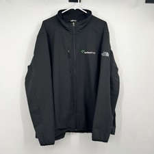 The North Face Apex Bionic 3 Mens 2X Black Full Zip Jacket Pockets Surface Prep