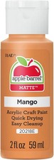 Apple Barrel Acrylic Paint in Assorted Colors 2 oz , 20218, Mango