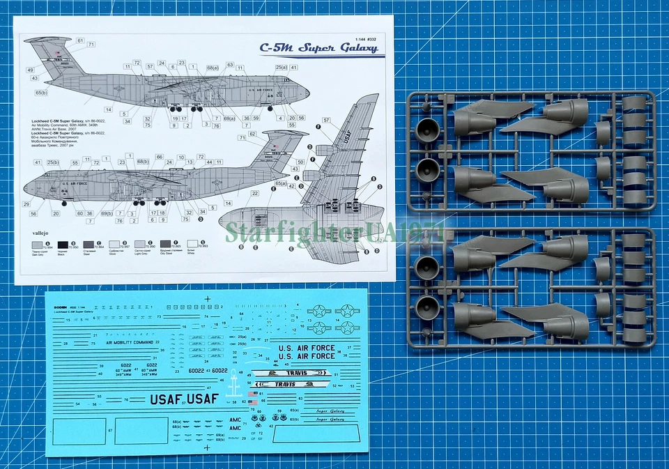 1/144 Lockheed C-5M Super Galaxy (Roden 332) - Image 4 of 4
