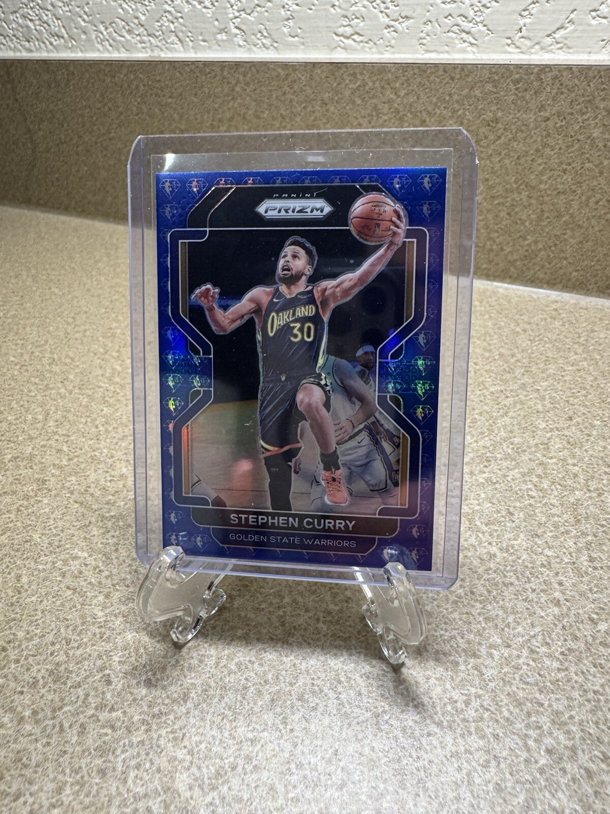 2021-22 Panini Prizm - #154 Stephen Curry 75th anniversary Blue Diamond 💎 Prizm