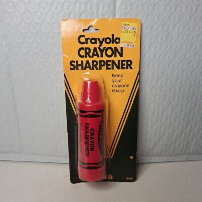 Vintage CRAYOLA CRAYON SHARPENER 3450 Red 1983 NIP - Main Image