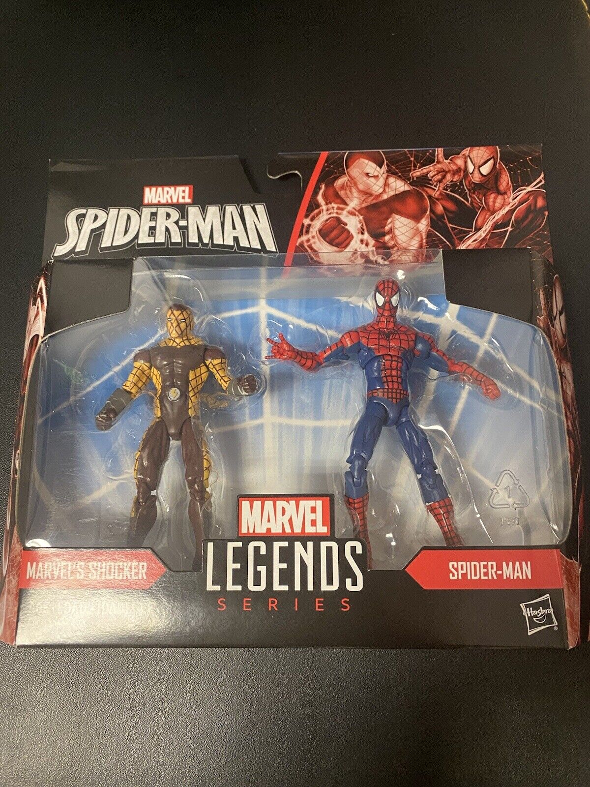 MARVEL LEGENDS 3.75" 2 PACK FIGURE SET MARVEL'S SHOCKER & SPIDER-MAN BRAND NEW