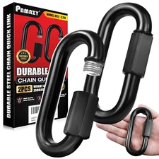 2PCS 4.2” Heavy Duty Chain Quick Links, 2500 LBS Weight Capacity, Durable, Anti-