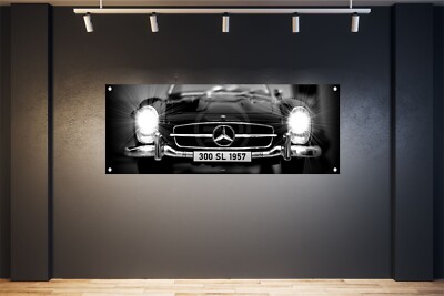 Wandbild Poster Bilder XXL 160x60 Auto Oldtimer Mercedes Benz SW Innen Außen