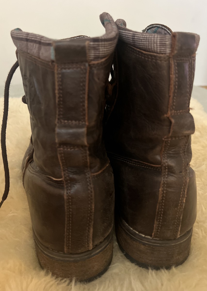 RARE Jeep SPIRIT Brown Leather Hiking Lace Up Boots 9 shoes RARE Jeep SPIRIT Brown Leather Hiking Lace Up Boots WORN  main image 2