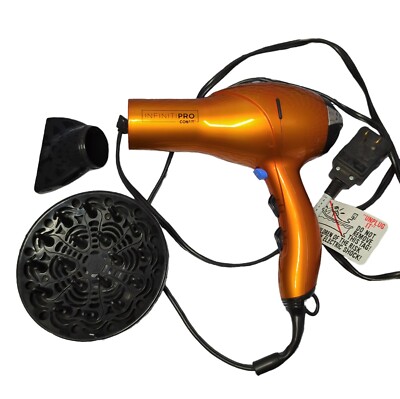 Quick Styling Salon Professional Ionic & Ceramic Hair Dryer, 1875 Watts, Orange