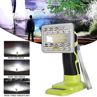 #ad 9W Jobsite Flashlight for Ryobi 18V Battery LED Work Light Handheld Spotlight US $26.71