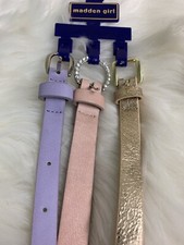 Steve Madden Madden girl 3 In 1 skinny belts size medium /M NWT